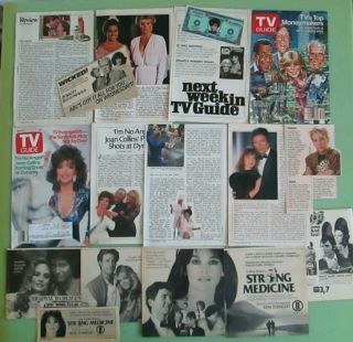 Tv Clippings Dynasty Linda Evans Joan Collins John Forsythe Stephanie Beacham,