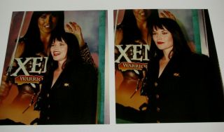 Lucy Lawless Two (2) Color Candid 8x10 Photos " Xena Warrior Princess "