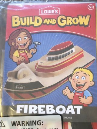 Fire Boat Lowes Build And Grow Kit With Patch