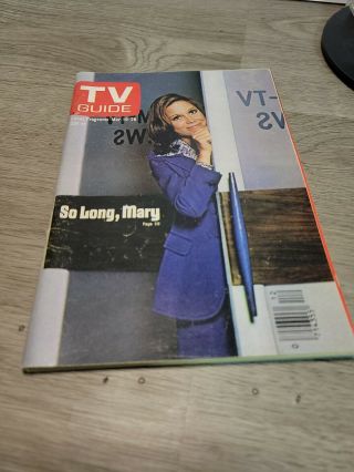 Mary Tyler Moore Final Episode Tv Guide Edition March 19,  1977 Collectors Item