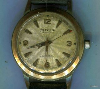 Vintage 21 Jewel Helvetia Incabloc Swiss Antimagnetic Wrist Watch