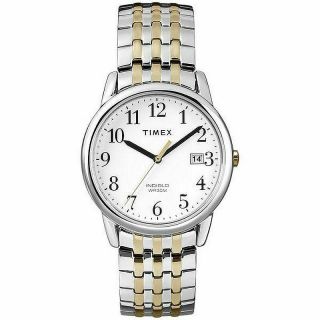 Timex Easy Reader Two - Tone Stainless Steel Indiglo Watch T2p295