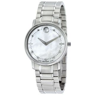 Movado Ladies Tc Real Diamond 0606691 Stainless Steel Swiss Watch