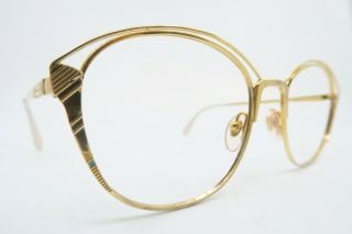 Vintage Gold Filled Henry Jullien Eyeglasses Frames 52 - 19 D.  Or/l Samoa France