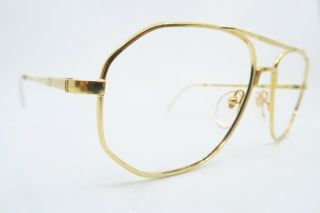 Vintage Henry Jullien Eyeglasses Frames Gold Filled Tobago 68 - 17 D.  Or/l France