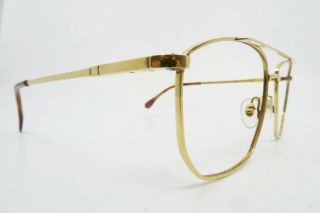 Vintage 70s Gold Filled Henry Jullien Eyeglasses Frames Mod Lugano France
