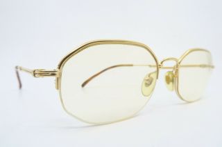 Vintage Henry Jullien Eyeglasses Frames Gold Filled Supra Size 50 - 18 France