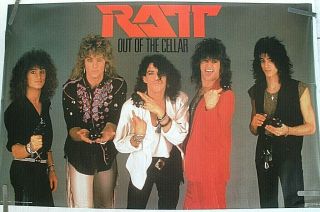 Rare Ratt Out Of The Cellar 1984 Vintage Music Poster
