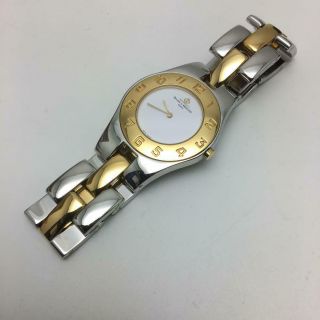 Baume & Mercier Linea Watch Ladies Gold Silver Wristwatch