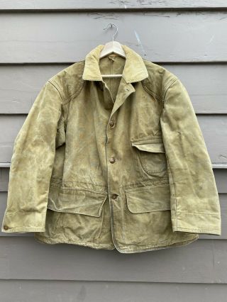 Vintage 40s 50s Red Head Brand Hunting Jacket Canvas Xl