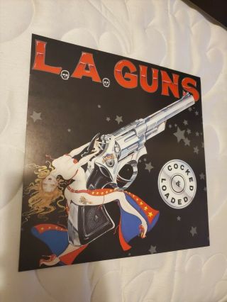 La Guns Cocked And Loaded 2 Sided Promo Poster Flat 12x12