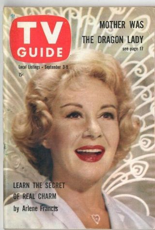 Tv Guide September 3 1960 Arlene Francis Bob Newhart Chicago Ed.