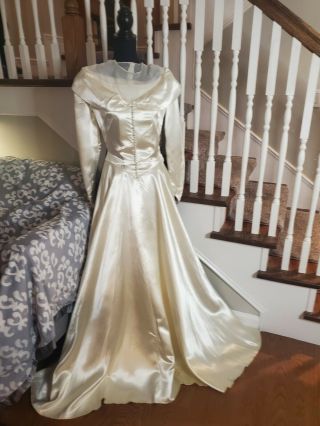 Vintage Wedding Dress 1940 
