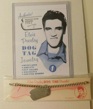 Elvis Presley 1956 Dog Tag Bracelet With Bonus