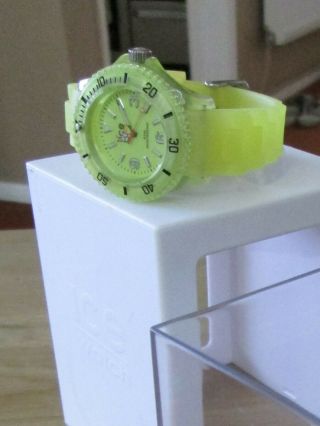 Womens Ice Watch Lime Green Silicone Strap With Battery Fitted