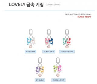 Twice Happy Twice & Once Day Official Goods Lovely Keyring Key Ring