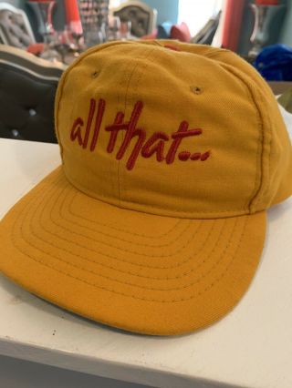 Vintage Rare 90s Yellow All That Spike Lee 40 Acres And A Mule Snapback Hat