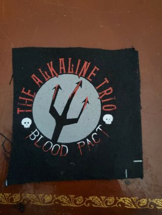 Rare Alkaline Trio Blood Pact Official Patch,  Matt Skiba Dan Andriano