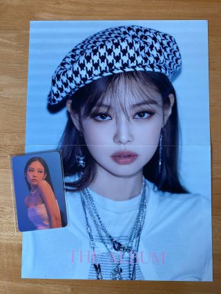 Blackpink Jennie The Album Limited Edition Poster & Photocard