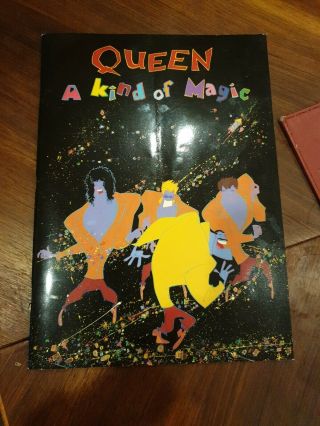 Queen A Kind Of Magic European Tour Programme 1986 With Poster/flyer