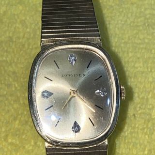 Wristwatch Longines 17 Jewels Diamond Dial Run 10k Rgp Bezel