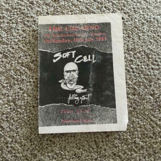 Soft Cell Marc Almond Ticket Glasgow Locarno 10/07/83 1112