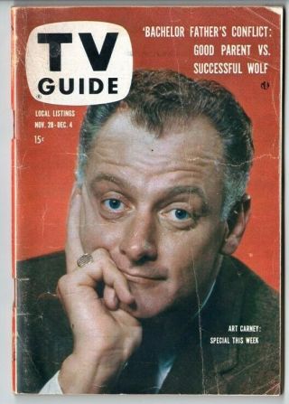 Tv Guide 11/26/1959 Art Carney John Cassavetes John Forsythe Chicago Ed.  Read