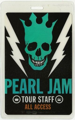 Pearl Jam 2003 Riot Act Concert Tour All Access Laminated Backstage Pass
