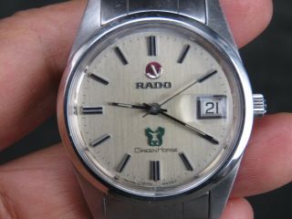 Vintage Rado Green Horse 17j Stainless Steel Ss Swiss Date Automatic Mens Watch