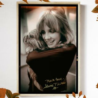 Stevie Nicks In The Recording Studio Autographed Reprint Tribute Poster 24x36