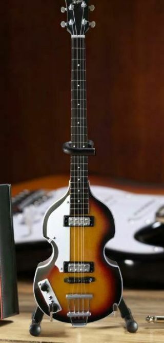 10 " Paul Mccartney Beatles Violin Bass Guitar & For 18 " Ag Doll Instrument
