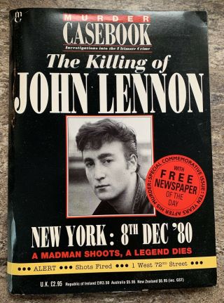 Murder Casebook: The Killing Of John Lennon (beatles) 8 Dec 1980 & Newspaper