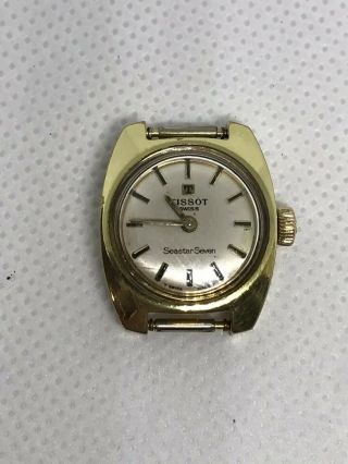 Tissot Lady Seastar Seven Women’s Vintage Rare Gold Plaque G20 Epsa Wrist Watch