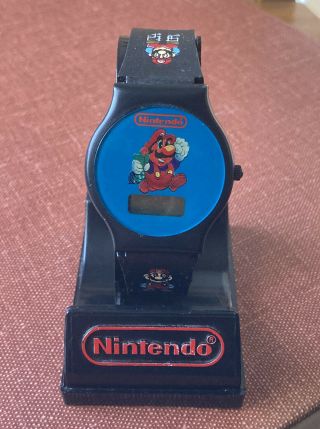 Vtg Rare 1989 Promo Mario Bros.  2 Nintendo Wristwatch Watch & Display Htf