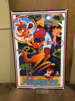 Vintage 1982 Atari Kangaroo Arcade Promo Poster Rare