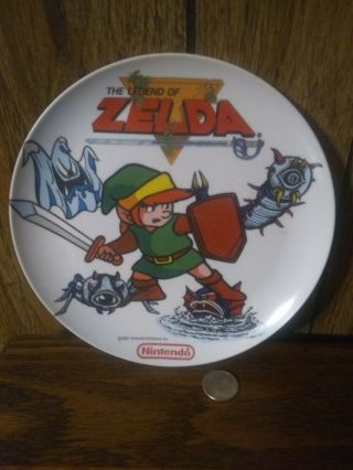 Vintage1989 The Legend Of Zelda Nintendo Peter Pan Inc.  Hard Plastic Plate.