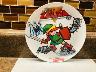 Vintage1989 The Legend Of Zelda Nintendo Peter Pan Ind Hard Plastic Plate