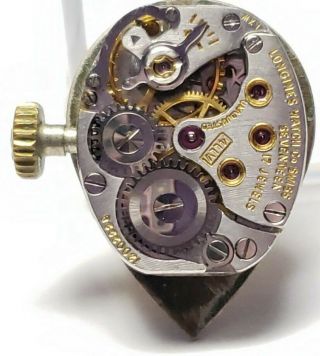 Vintage Ladies Longines 4llv Mechanical Watch Movement Omega Crown Ticks 65mov