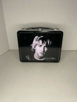 Nirvana Kurt Cobain Metal Lunch Box With Matching Thermos Neca Brand 2001