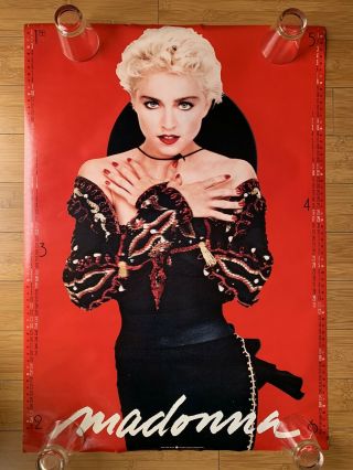 Madonna You Can Dance 1988 Calendar Promo Poster Japan Double Sided