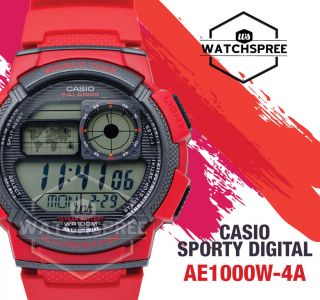 Casio Standard Digital Sporty Design Watch Ae1000w - 4a