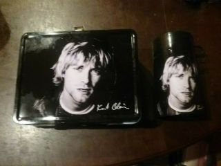 Nirvana Kurt Cobain Metal Lunch Box With Matching Thermos Neca Brand