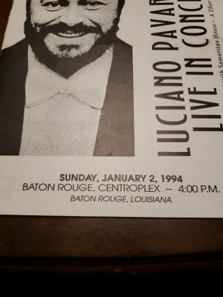 Luciano Pavarotti Concert Program And Picture,  autograph not authenticated. 3