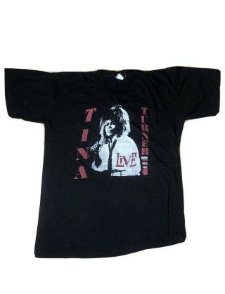 1990 Tina Turner Live Irish Tour Shirt