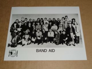 Band Aid 10 X 8 1984 Promo Photo (sting/midge Ure/bob Geldof/status Quo/wham)