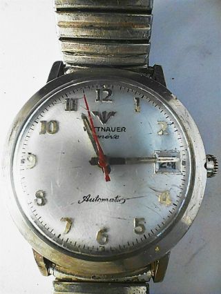 Wittnauer Geneve Mens Automatic 10k Gp Swiss Watch