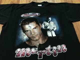 XL - Vtg 90s Ricky Martin Livin ' La Vida Loca All Sport Cotton Rap tee T - shirt 2
