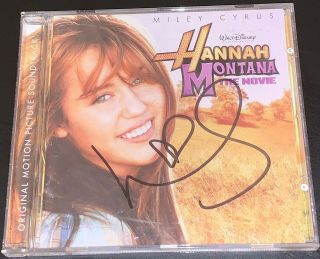 Miley Cyrus Hannah Montana The Movie Hand Signed Cd