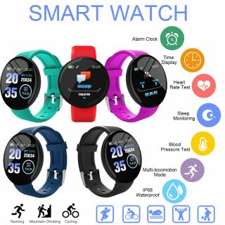 D18 Smart Watch Blood Pressure Heart Rate Monitor Fitness Tracker For Android