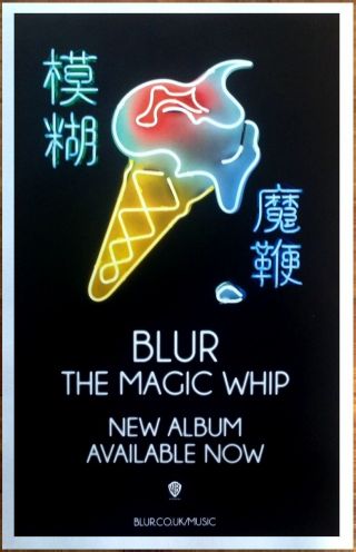 Blur The Magic Whip Ltd Ed Rare Tour Poster,  Bonus Alt Rock Indie Poster
